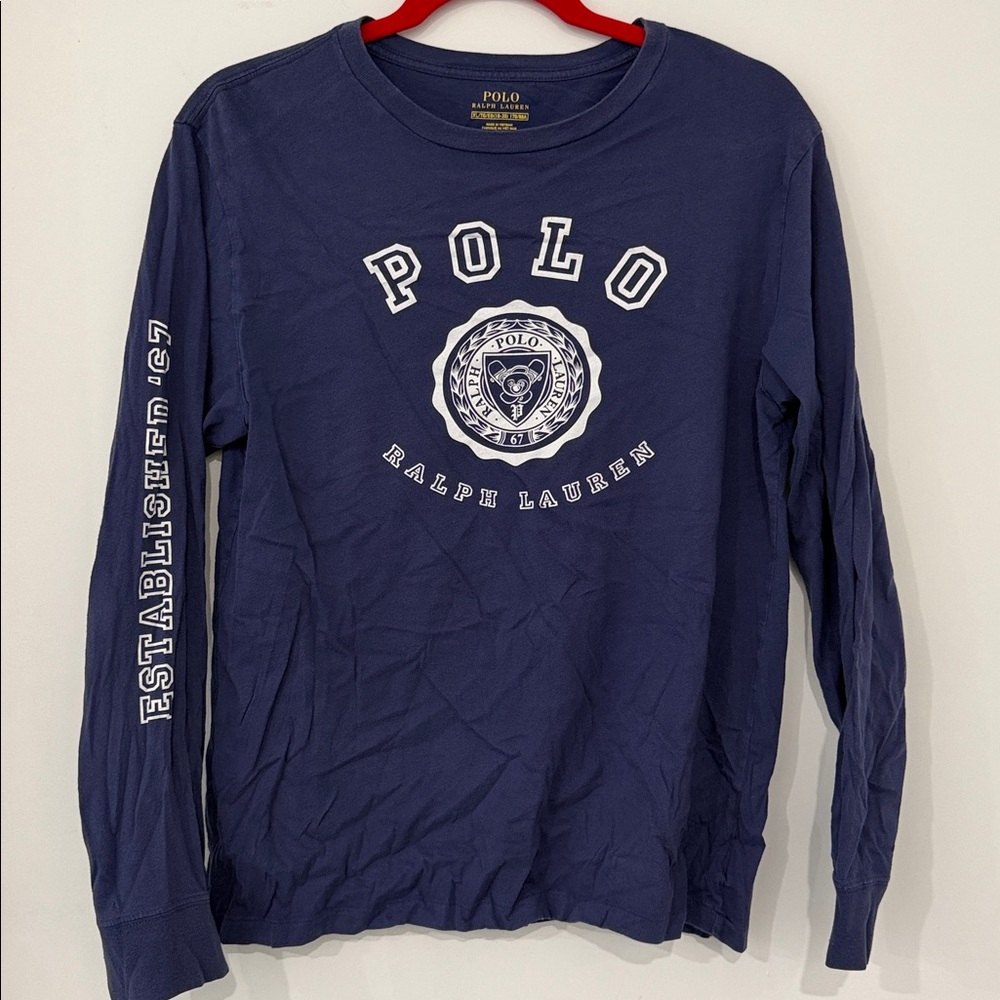 Polo by Ralph Lauren Navy Long Sleeve Graphic Tee